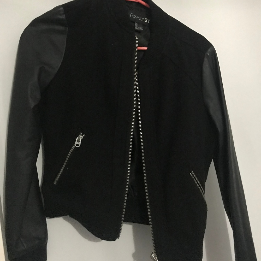 Forever 21 Black Leather Jacket